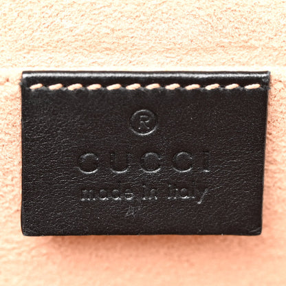 Gucci Calfskin GG Supreme Monogram Small Padlock Shoulder Bag Black Gold 6 of 14