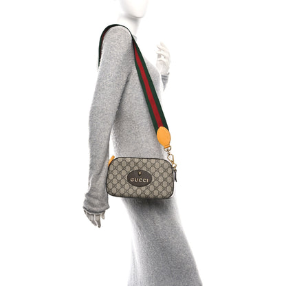 Gucci GG Supreme Monogram Web Neo Vintage Shoulder Bag Beige New Acero Crop 2 of 10