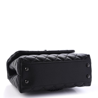 Chanel Caviar Quilted Mini Coco Handle Flap So Black 5 of 12