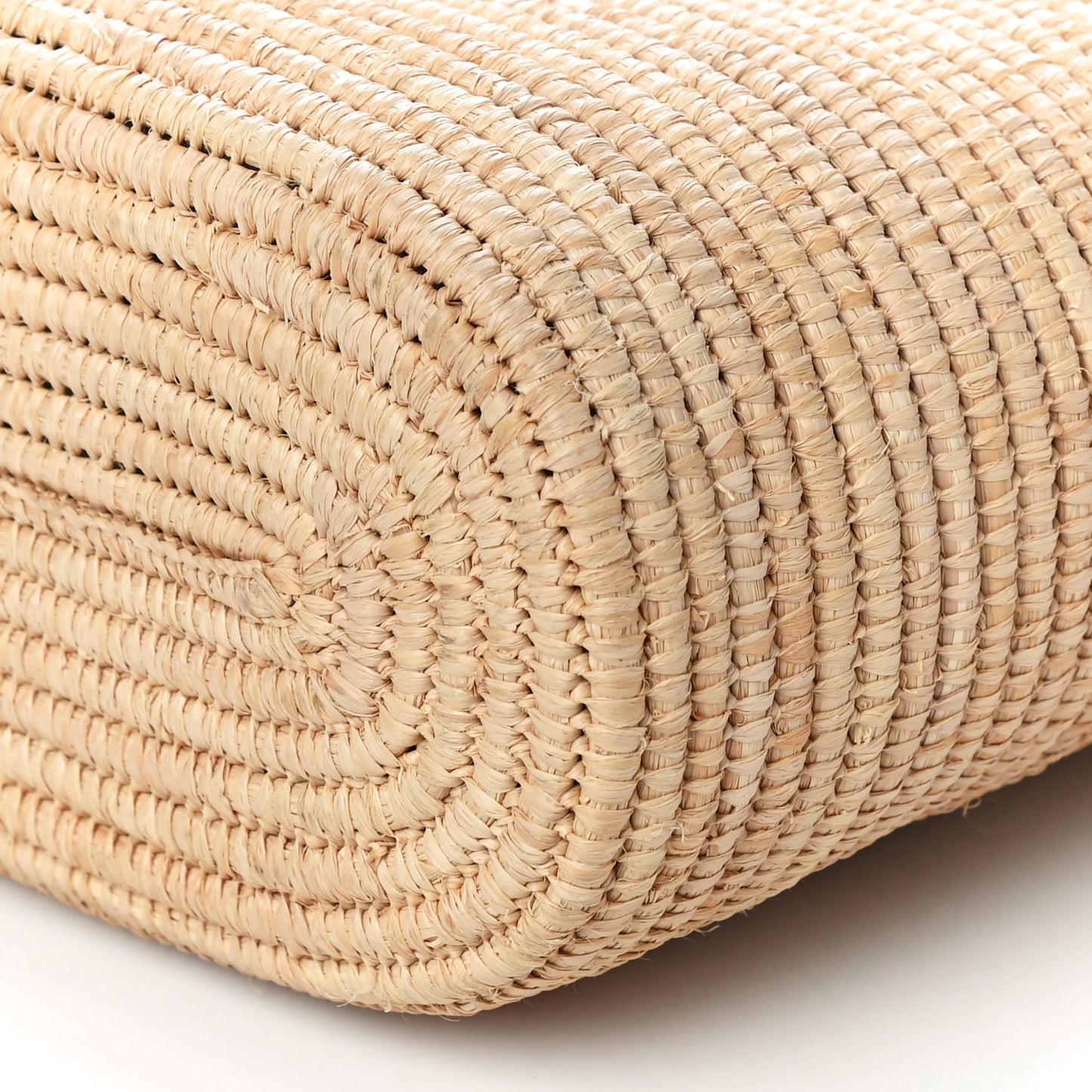 Raffia Small Square Basket Tote Bag Natural Tan