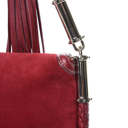 Gucci Suede Small Britt Tassel Shoulder Bag Dark Red 11 of 16