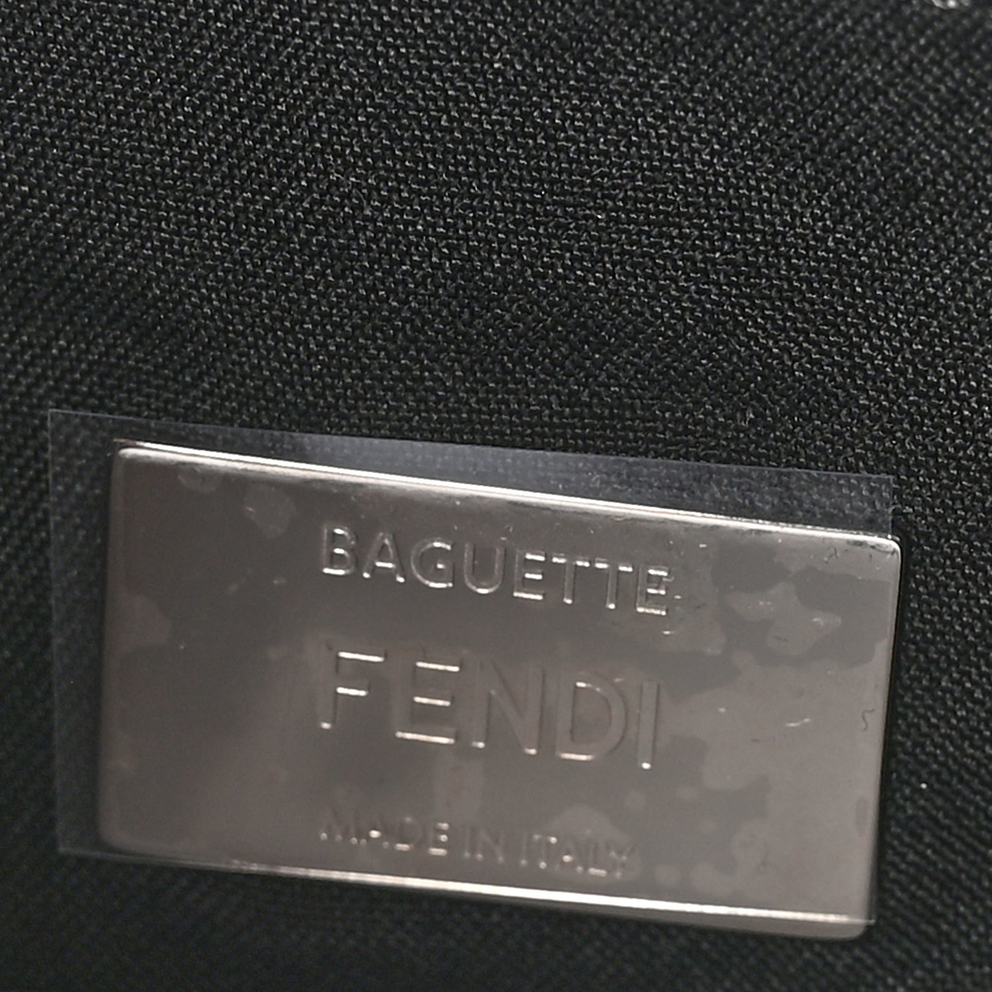Fabric Jacquard F Paillettes Vitello Cover FF 1974 Embroidered Baguette Tobacco Moro Argento