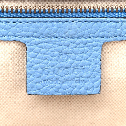 Gucci Calfskin Small GG Marmont Top Handle Bag Clear Sky Blue 6 of 11
