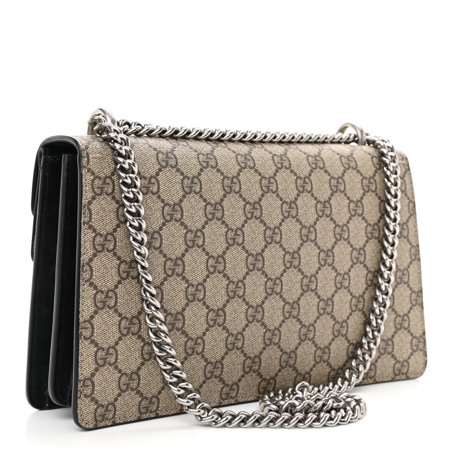 Gucci GG Supreme Monogram Small Dionysus Shoulder Bag Black 3 of 8