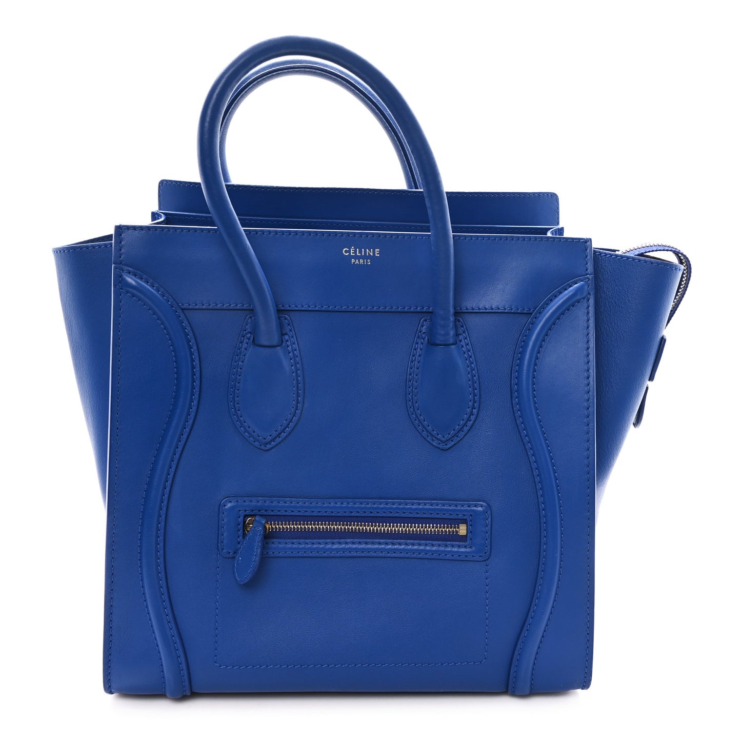 Smooth Calfskin Mini Luggage Royal Blue