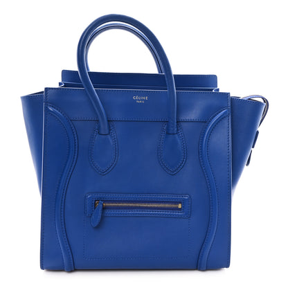 Celine Smooth Calfskin Mini Luggage Royal Blue 1 of 9