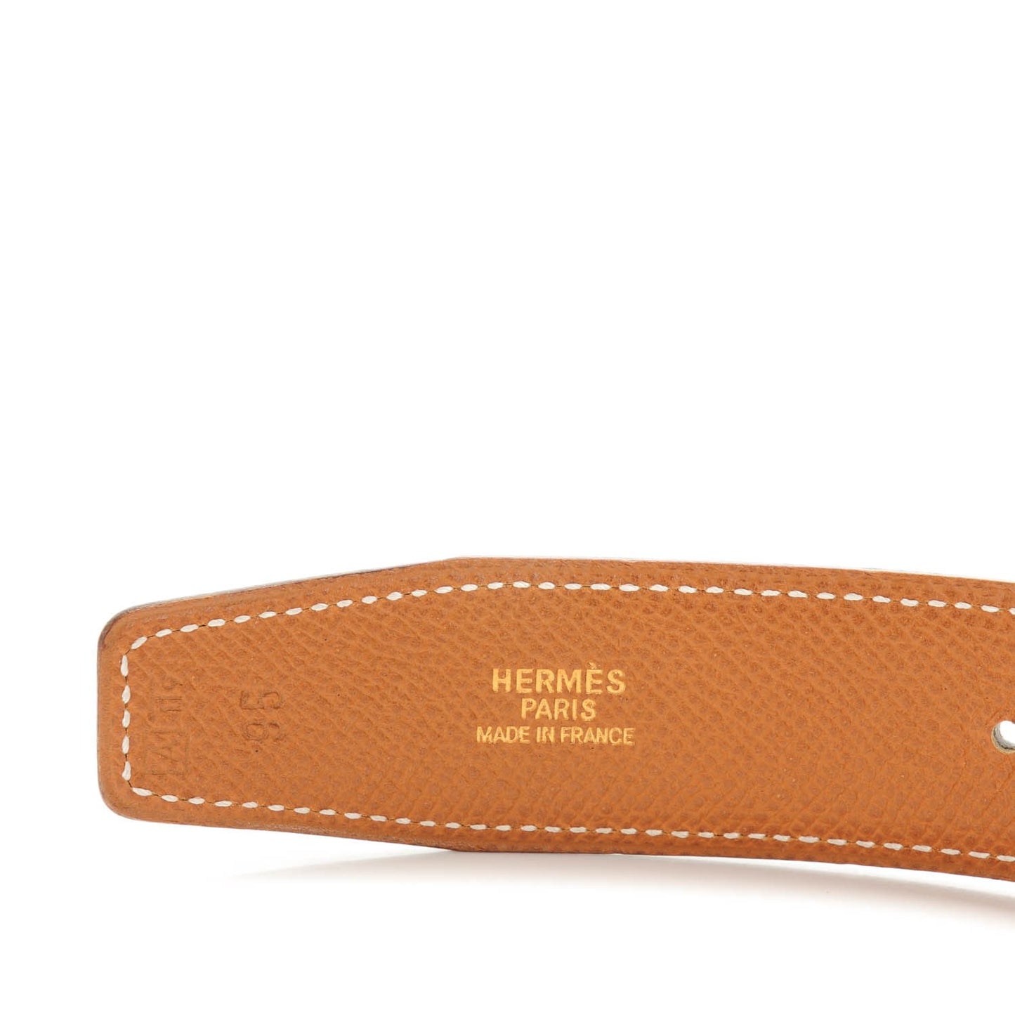 Box Epsom H Belt 95 Black Gold