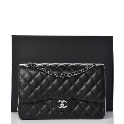 Chanel Caviar Quilted Jumbo Double Flap Black 8 of 8