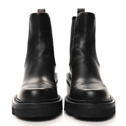 Louis Vuitton Calfskin Monogram Beaubourg Ankle Boots 39.5 Black 2 of 8