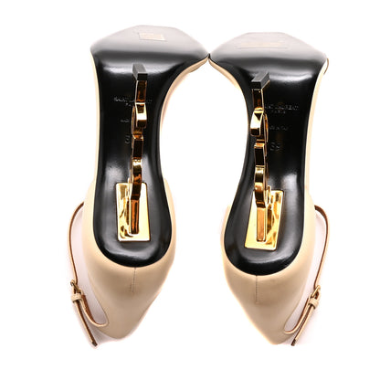 Saint Laurent Calfskin 110 Opyum Sandals 39 Real Beige 6 of 9