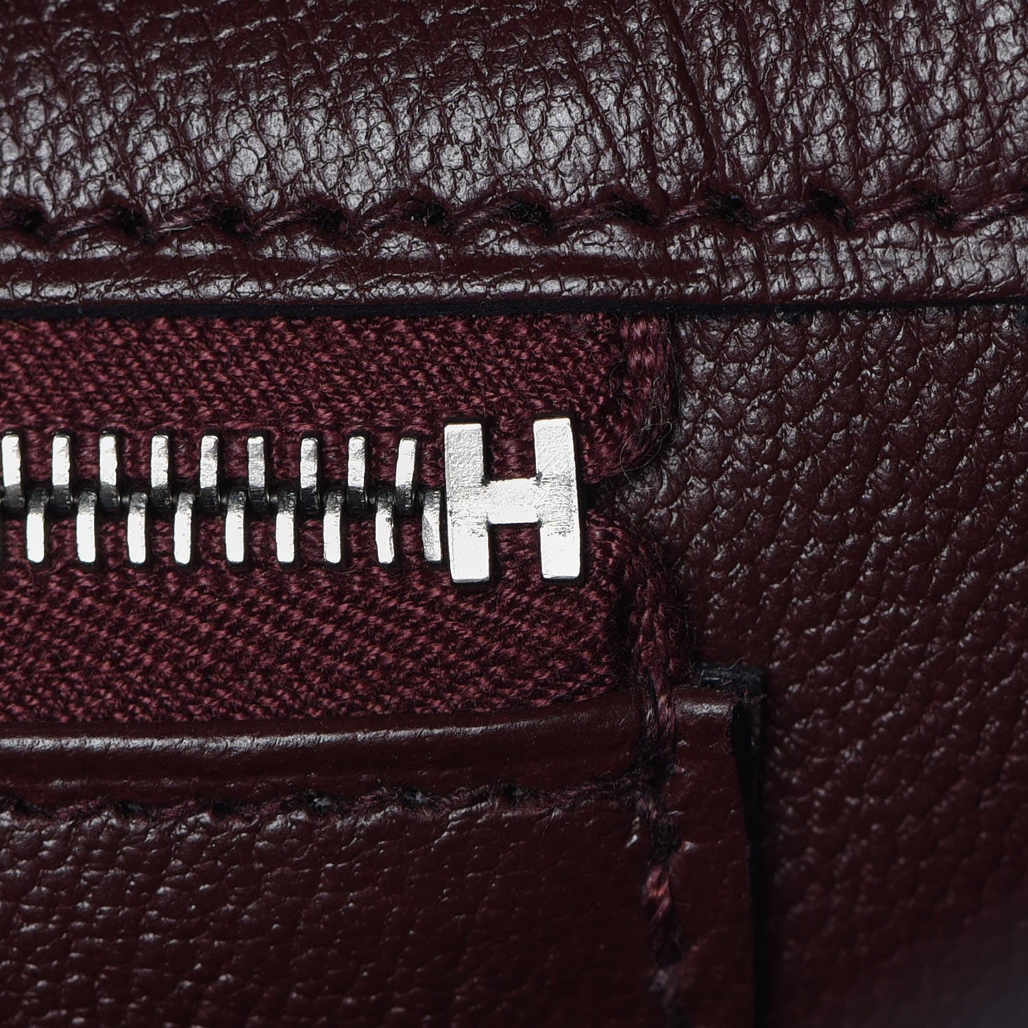 Hermes Togo Swift Officier Birkin 40 Bleu Encre Bordeaux 26 of 35