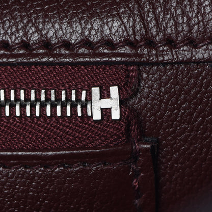 Hermes Togo Swift Officier Birkin 40 Bleu Encre Bordeaux 26 of 35