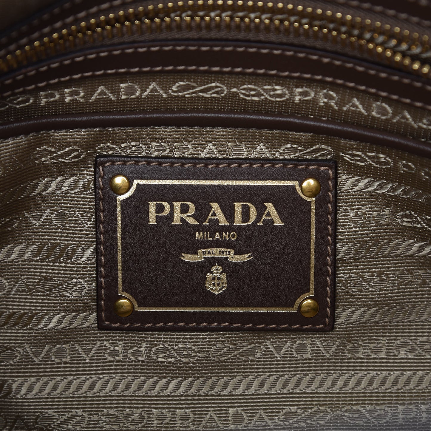Jacquard Logo Tote Corda Bruciato