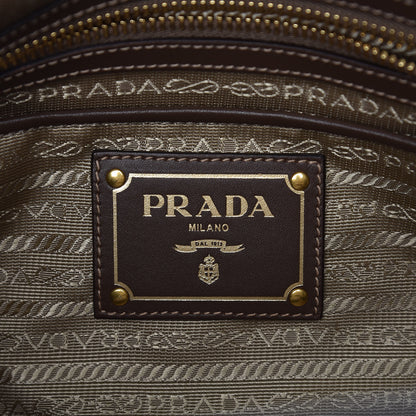Prada Jacquard Logo Tote Corda Bruciato 6 of 9
