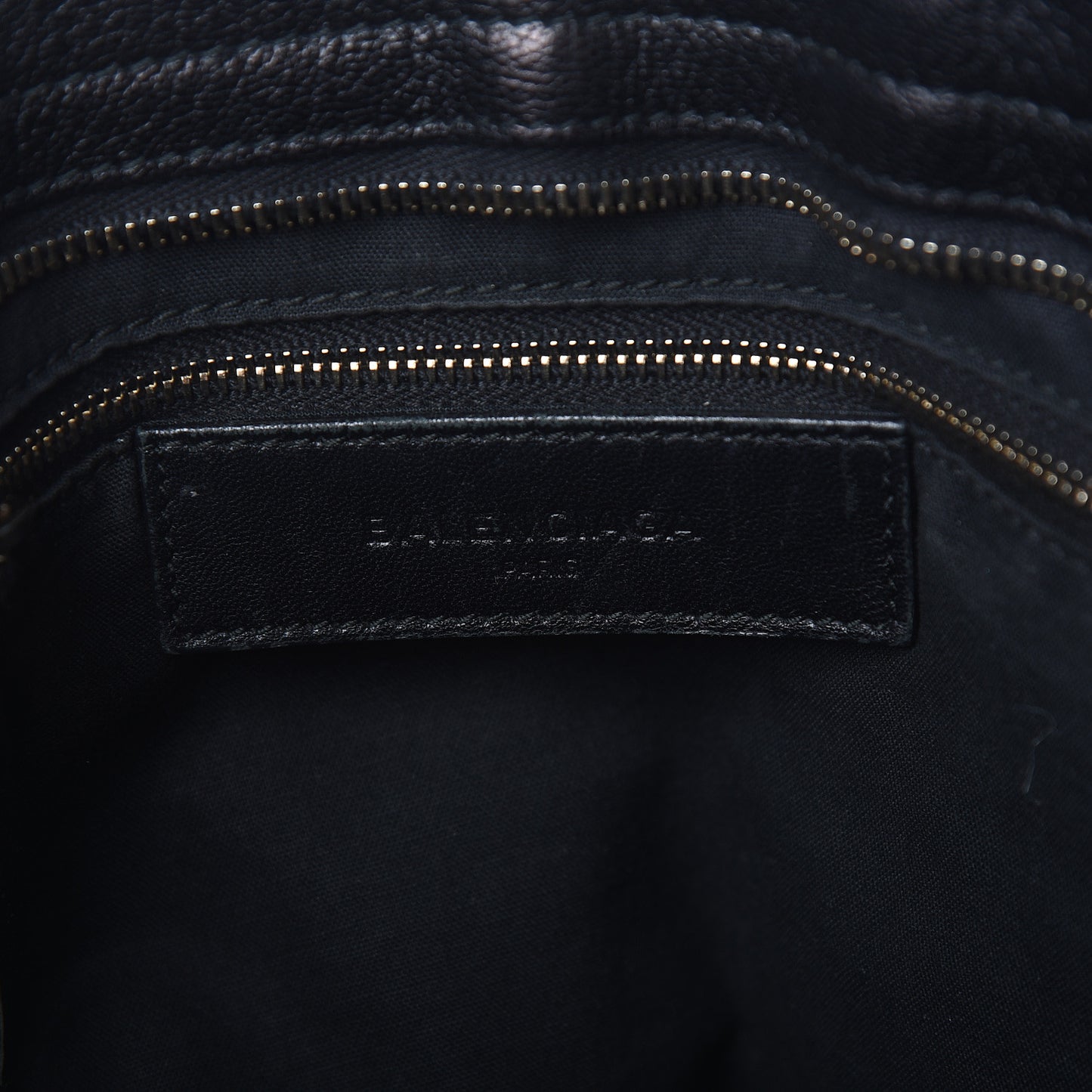 Chevre Gold Metallic Edge Hardware City Black