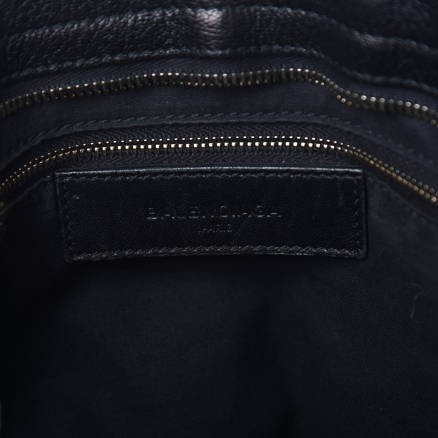 Balenciaga Chevre Gold Metallic Edge Hardware City Black 9 of 11
