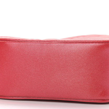 Louis Vuitton Lambskin Embossed Monogram Fall In Love Sac Coeur Heart Chain Bag Lipstick Red 8 of 9