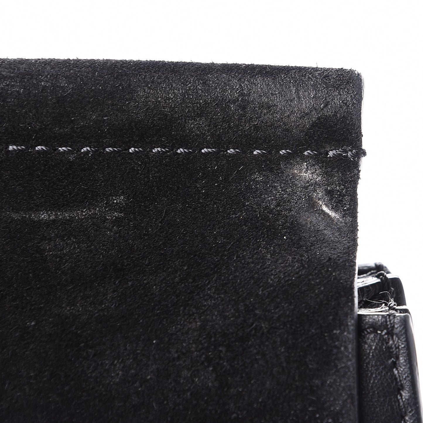 Suede Calfskin Medium Faye Shoulder Bag Black