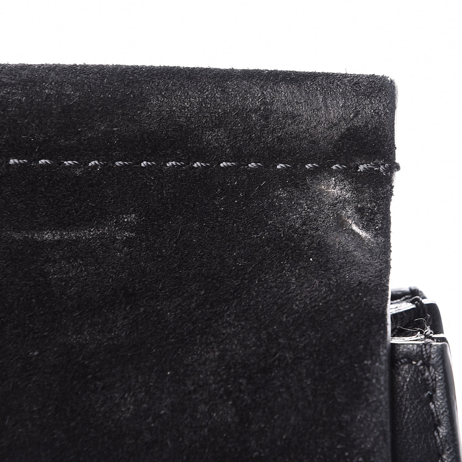 Chloe Suede Calfskin Medium Faye Shoulder Bag Black 7 of 8