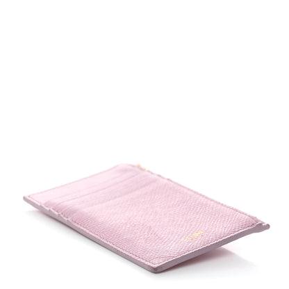 Celine Grained Calfskin Zipped Card Holder Pink 10 of 22