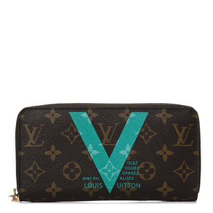Louis Vuitton Monogram V Zippy Wallet Turquoise 1 of 13