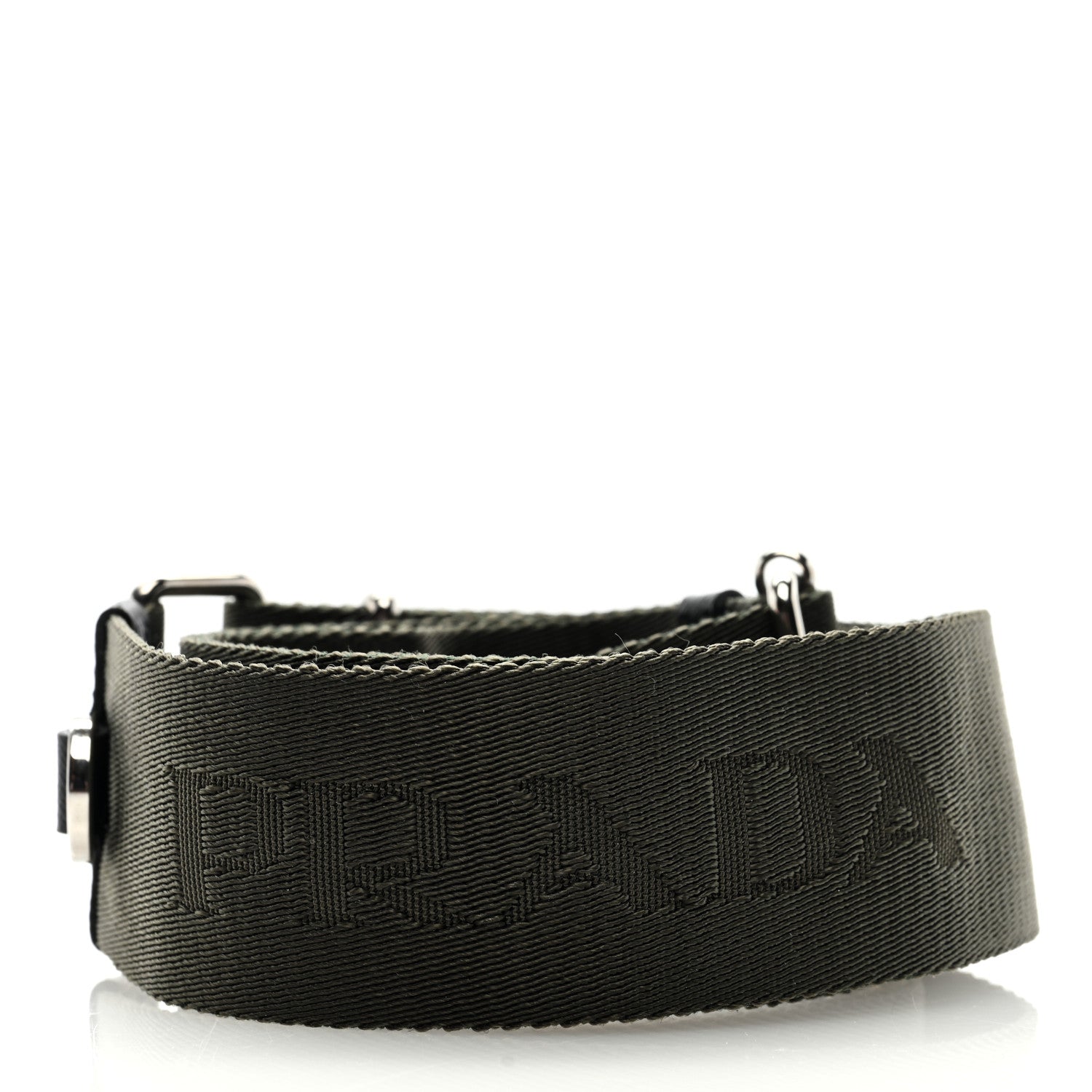 Prada Canvas Shoulder Strap Khaki 2 of 3