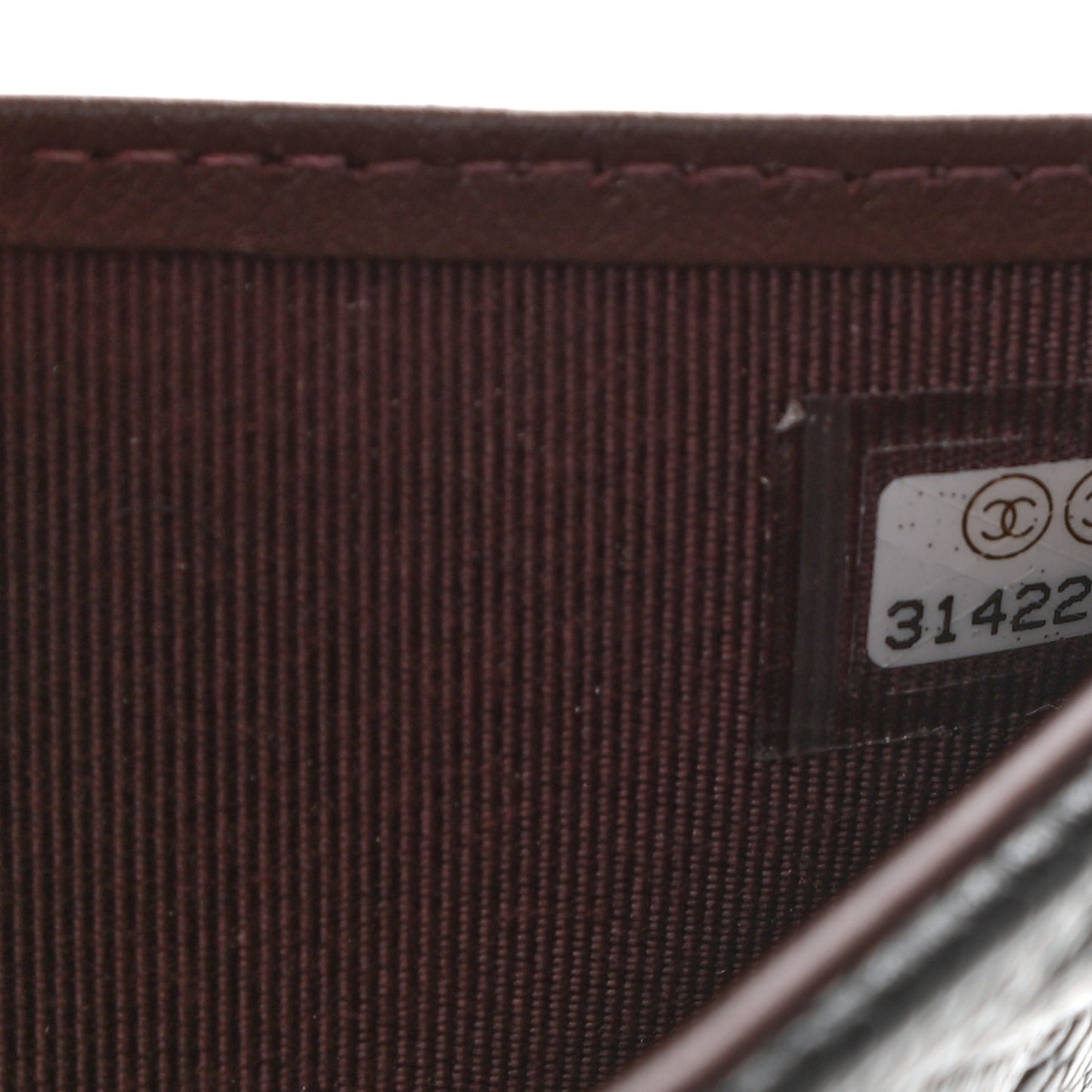 Caviar Quilted Compact Flap Wallet Black