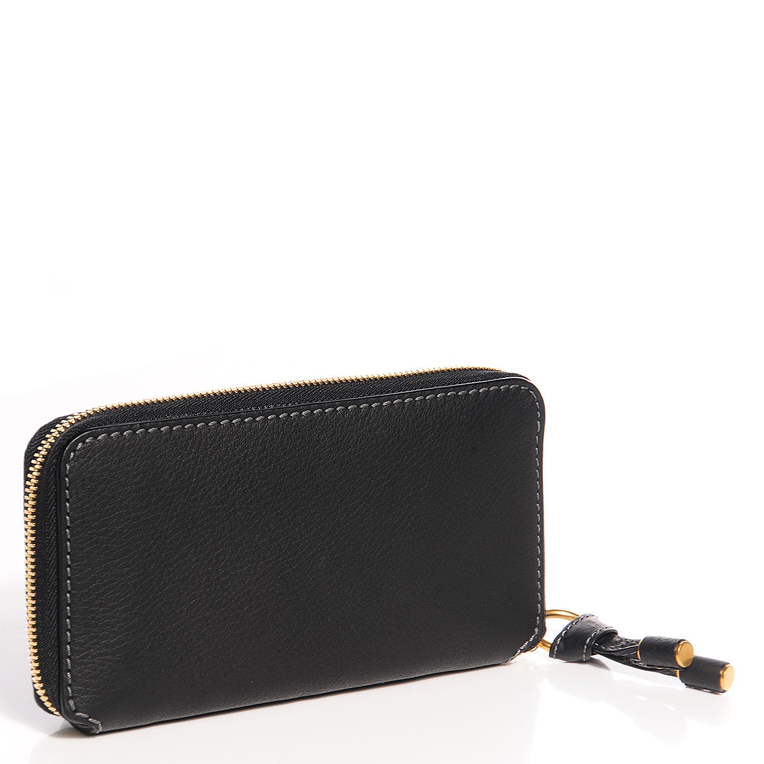 Chloe Grained Calfskin Marcie Long Zip Around Wallet Black 2 of 6