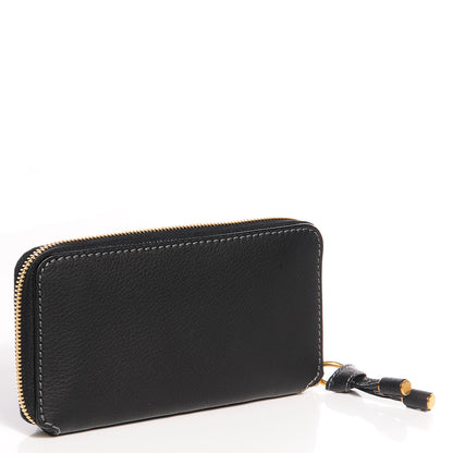 Chloe Grained Calfskin Marcie Long Zip Around Wallet Black 2 of 6