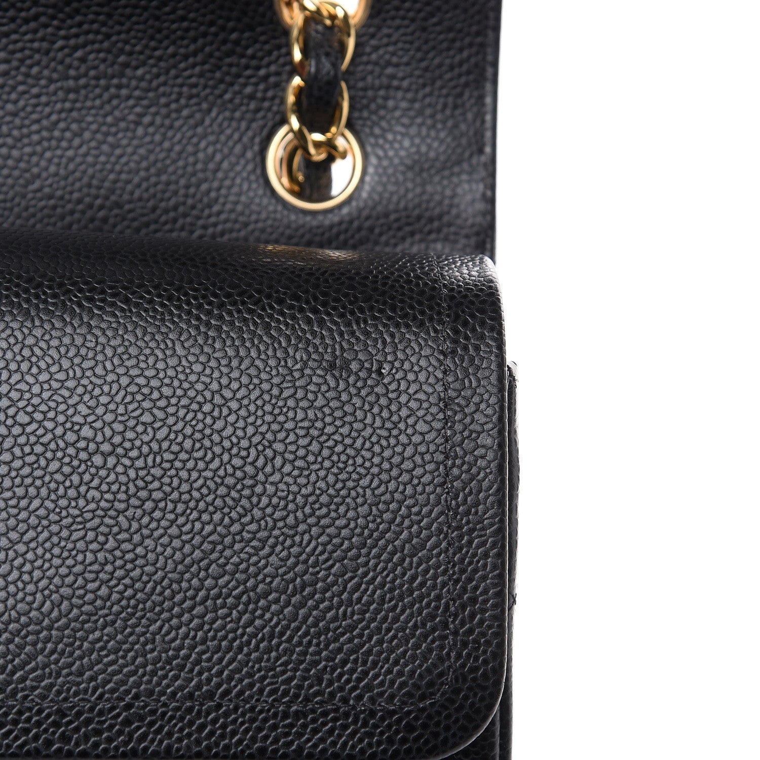 Chanel Caviar Quilted Jumbo Double Flap Black 11 of 13