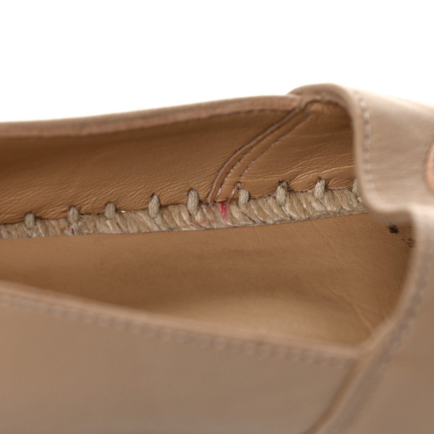 Lambskin CC Espadrilles 39 Beige Black