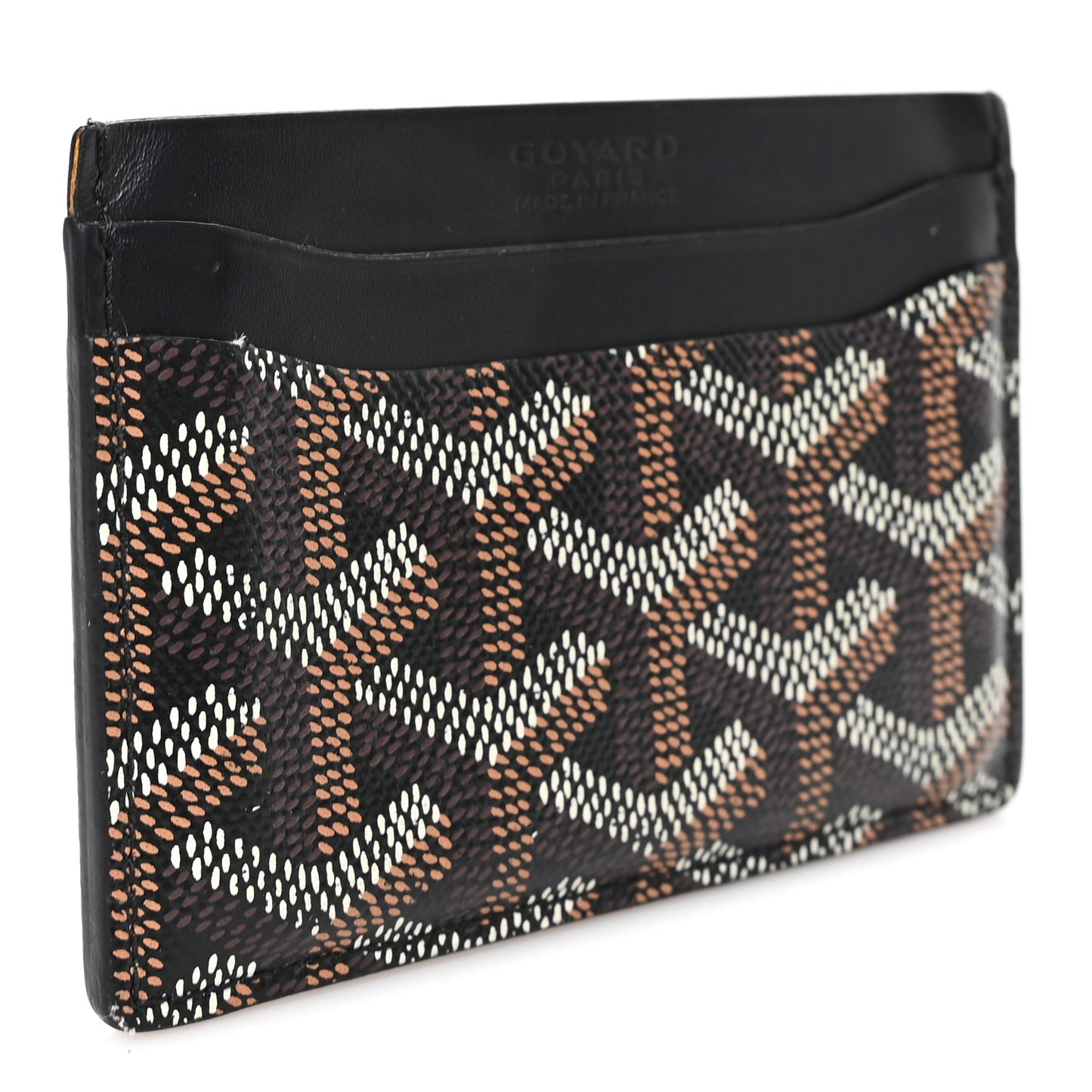 Goyardine Saint Sulpice Card Holder Black