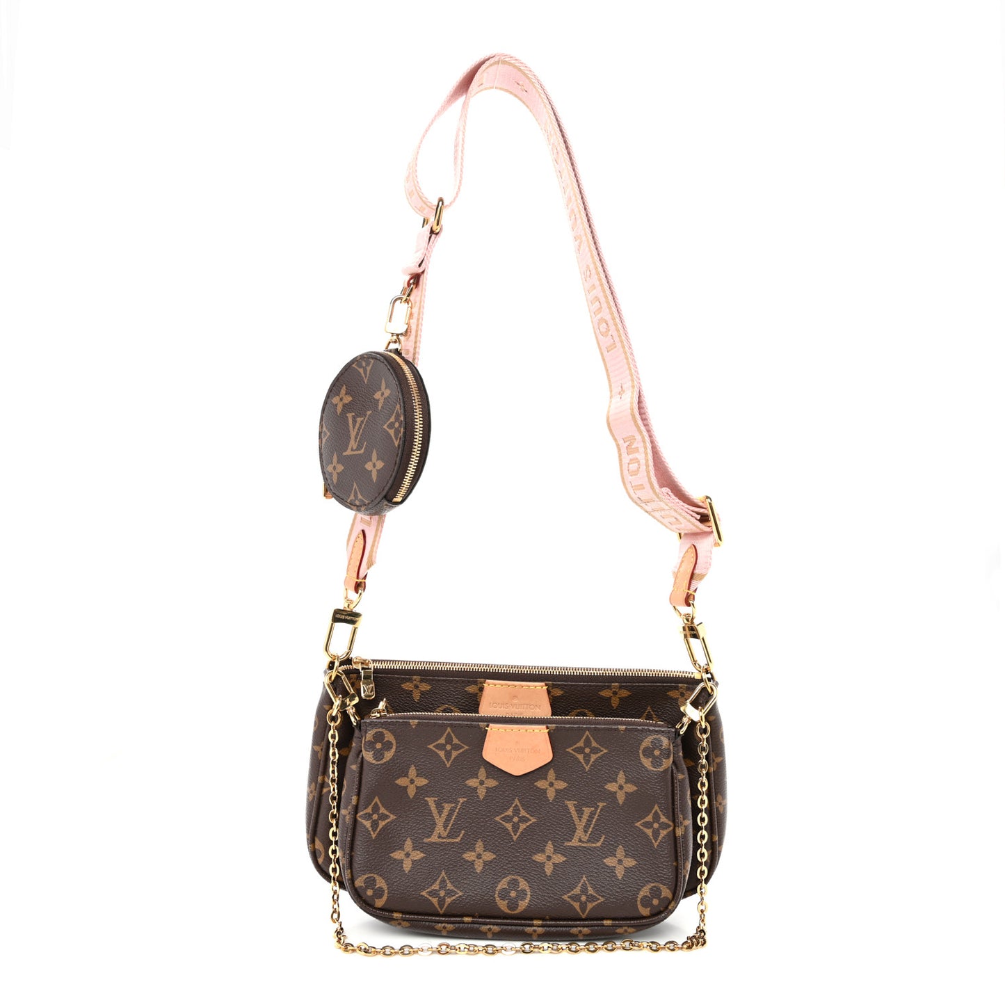 Monogram Multi Pochette Accessories Rose Clair