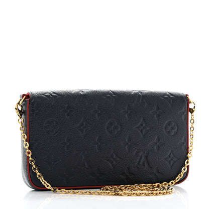 Louis Vuitton Empreinte Pochette Felicie Chain Wallet Marine Rouge 4 of 12