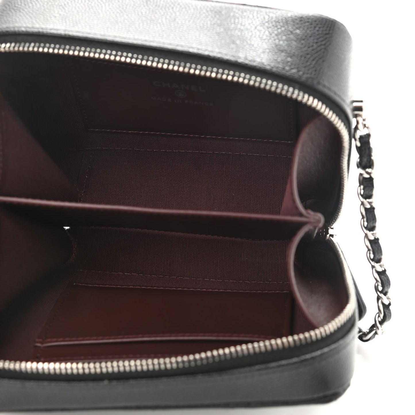 Caviar Quilted Camera Bag Black