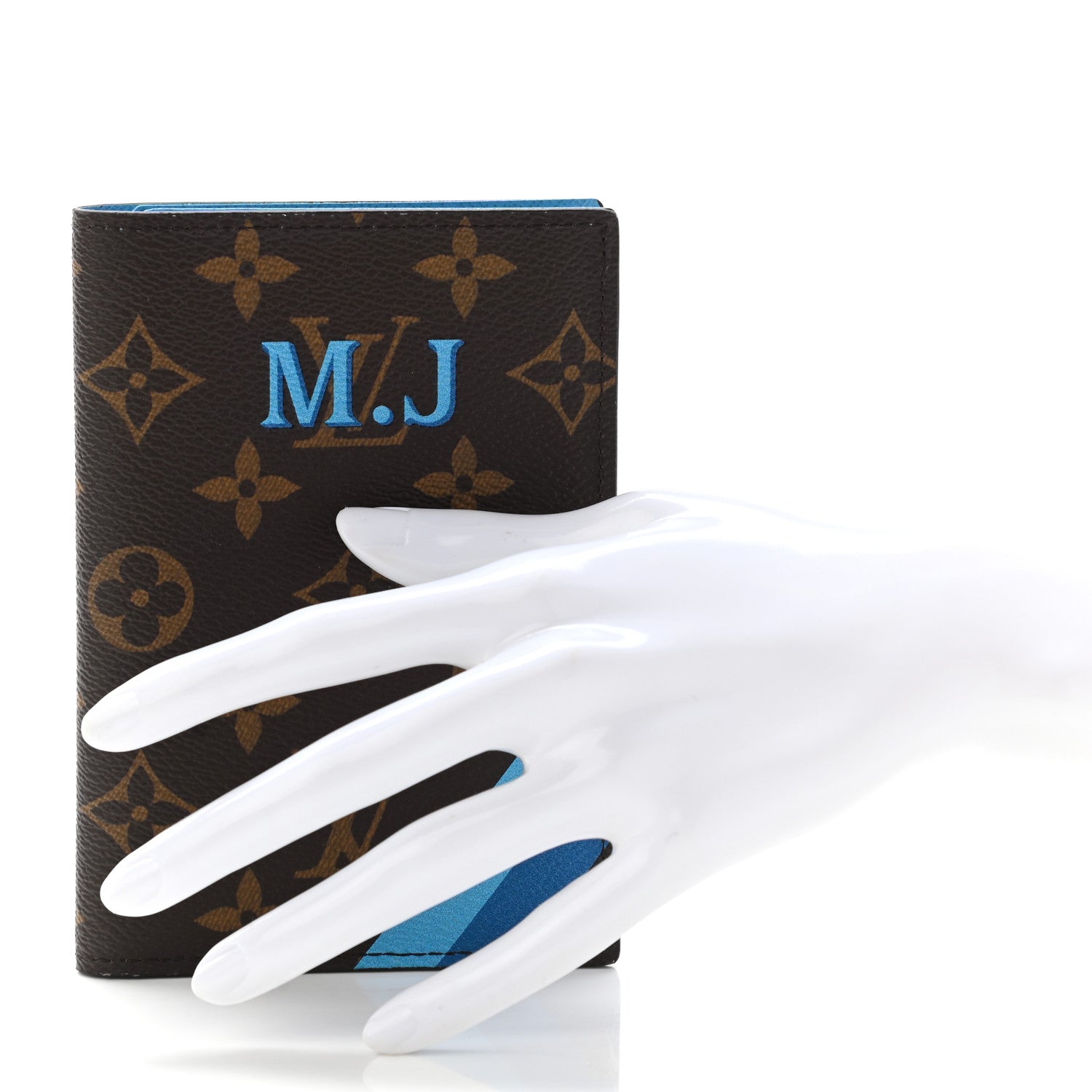 Louis Vuitton Monogram Passport Cover Bleu Clair Bleu De France 2 of 7