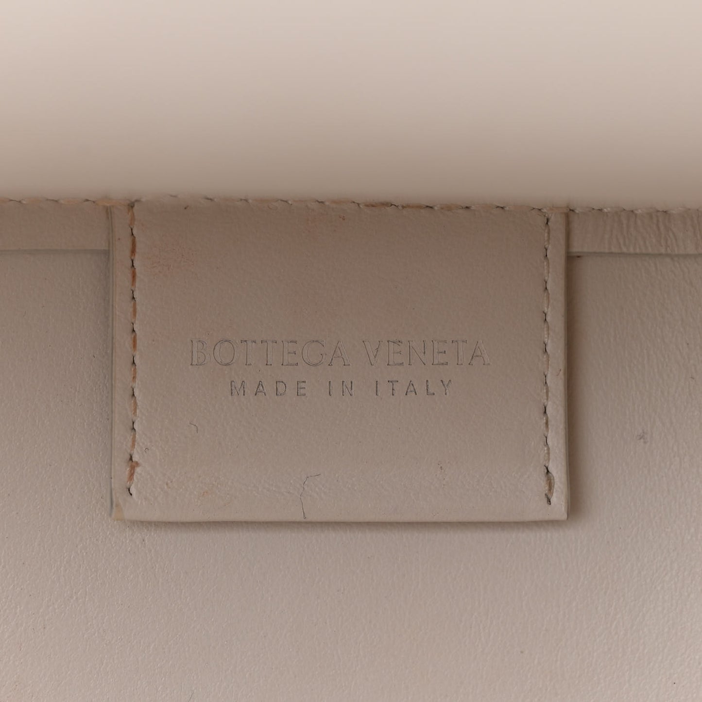 Calfskin Large The Point Triangle Bag Chalk