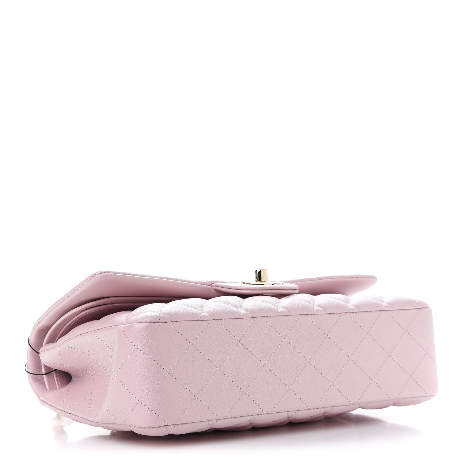 Chanel Iridescent Calfskin Quilted Medium Double Flap Light Pink 4 of 9