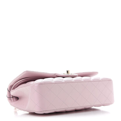 Chanel Iridescent Calfskin Quilted Medium Double Flap Light Pink 4 of 9