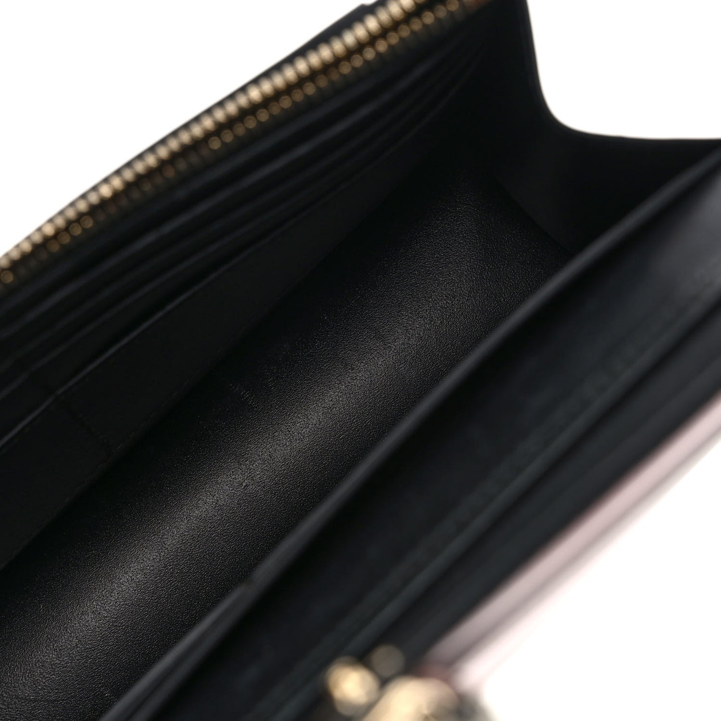 Metallic Serpenti Forever Chain Wallet Rose Quartz