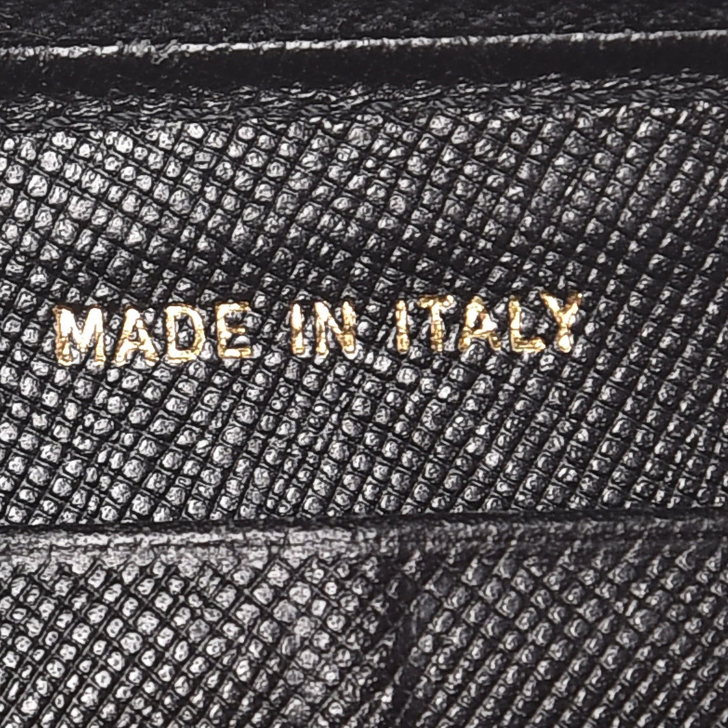 Saffiano Zip Around Wallet Black