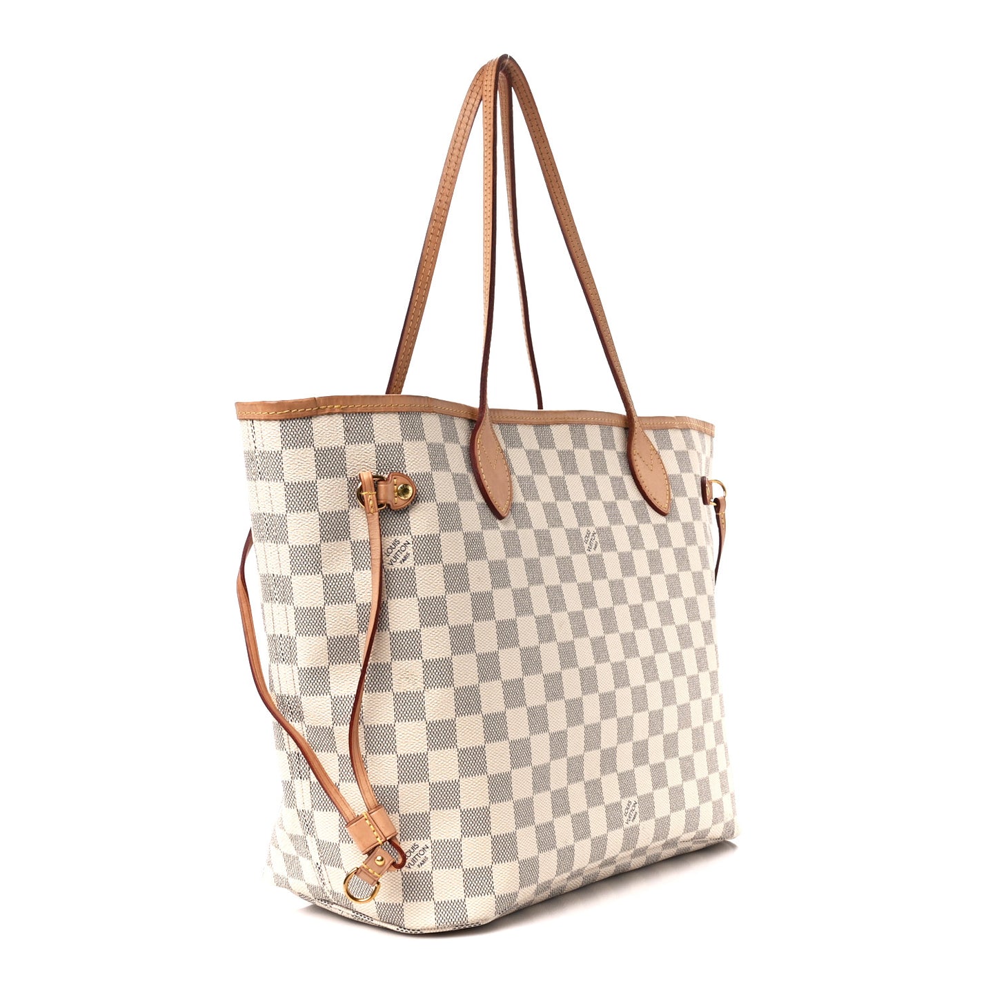 Damier Azur Neo Neverfull MM Rose Ballerine