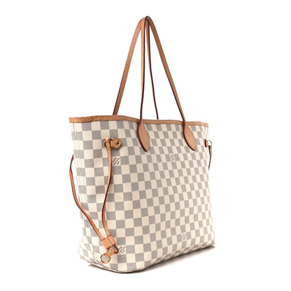 Louis Vuitton Damier Azur Neo Neverfull MM Rose Ballerine 3 of 13