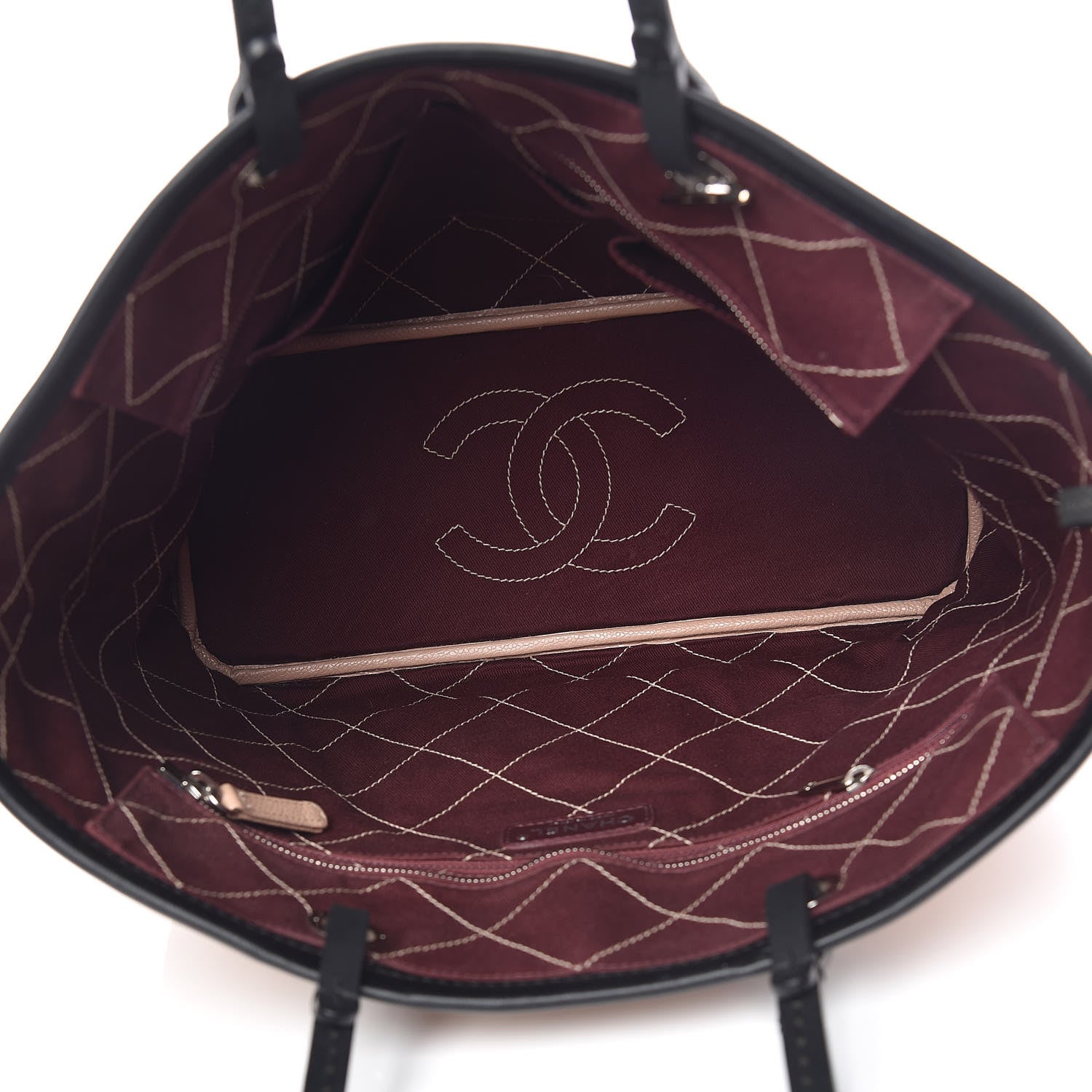 Chanel Grained Calfskin Shopping Fever Tote Light Pink 6 of 13