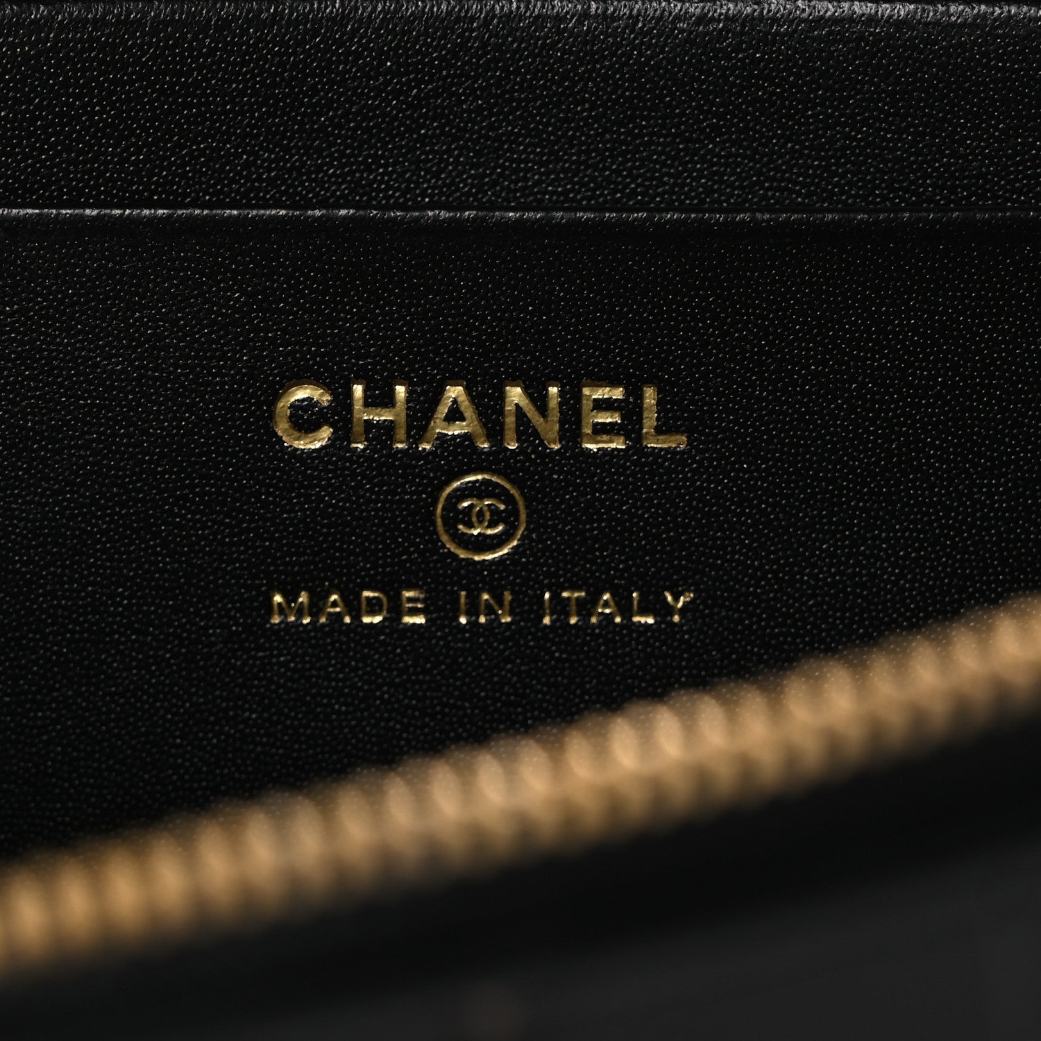 Chanel Calfskin Crocodile Embossed Top Handle Slim Vanity Case