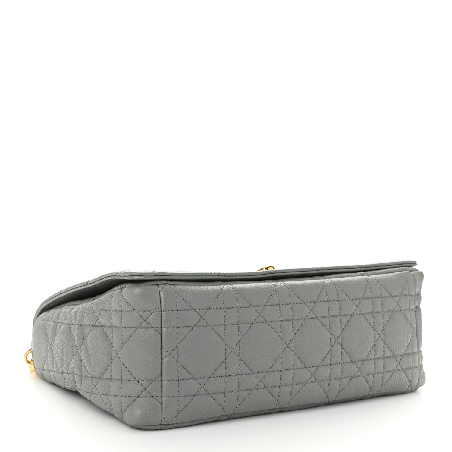 Christian Dior Calfskin Cannage Medium Caro Bag Ethereal Grey 4 of 11