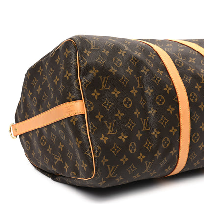 Louis Vuitton Monogram Keepall Bandouliere 55 8 of 9