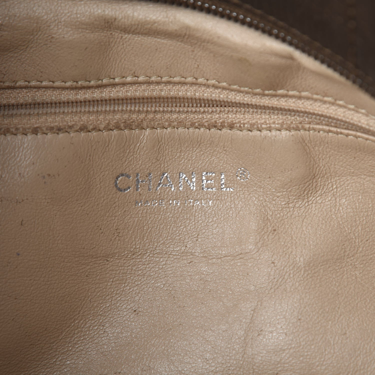 Chanel Deerskin Luxe Ligne Tote Khaki 8 of 11