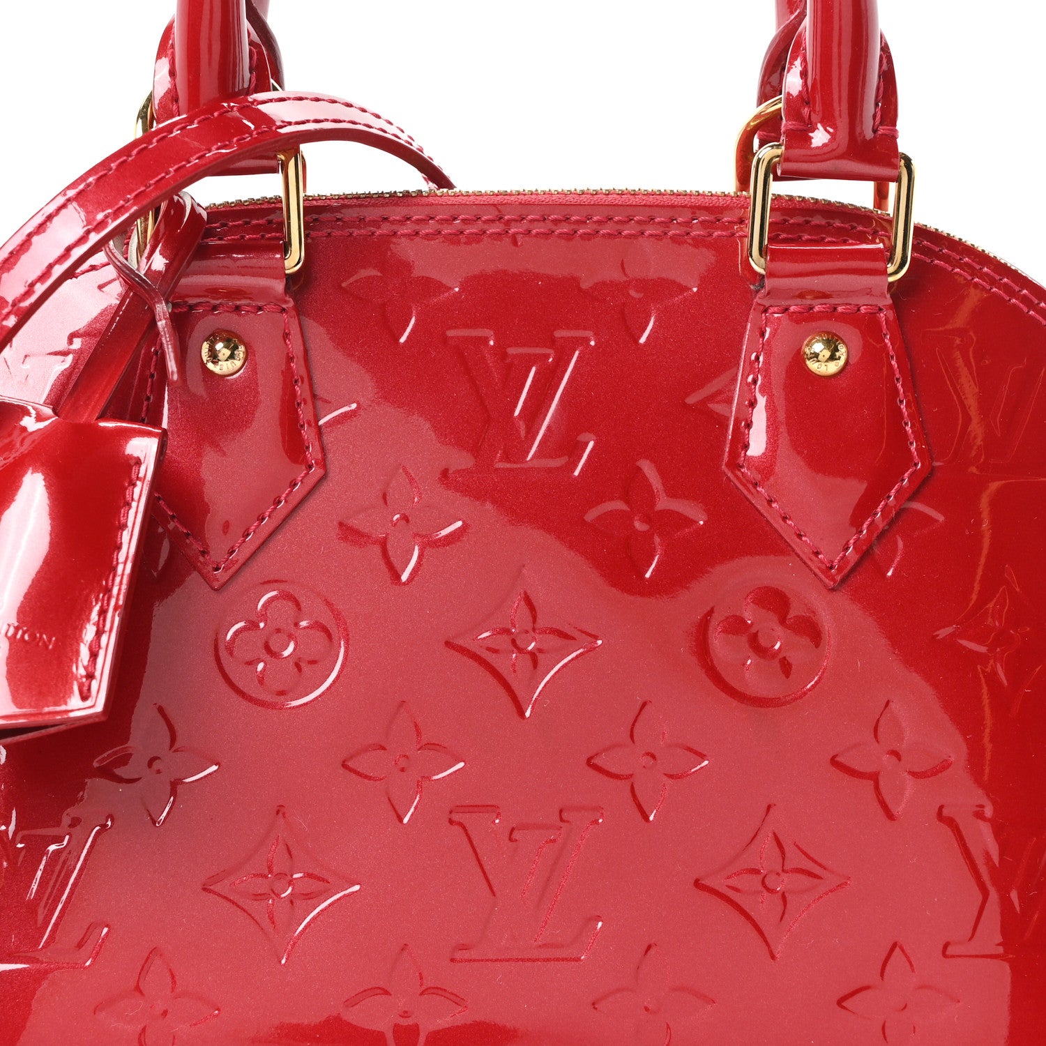 Louis Vuitton Vernis Alma BB Pomme D'Amour 7 of 9