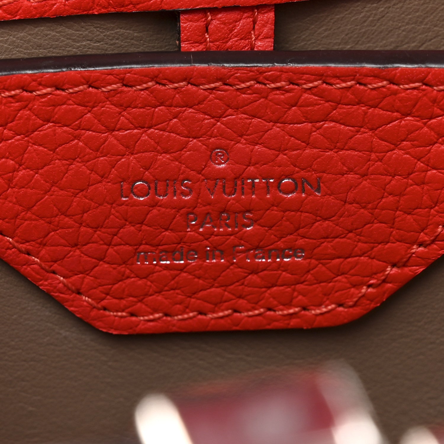 Louis Vuitton Taurillon Capucines BB Coquelicot 7 of 11